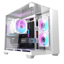 CASE DARKFLASH TH285M M-ATX NO FAN WHITE