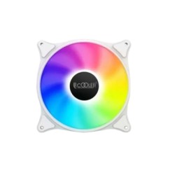 PCCOOLER FX-120-3 Static Color LED 120mm FAN - 3 Pin PWM + 4 Pin MOLEX (WHITE)