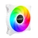 PCCOOLER FX-120-3 Static Color LED 120mm FAN - 3 Pin PWM + 4 Pin MOLEX (WHITE)