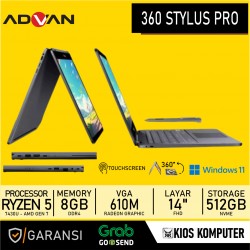 ADVAN 360 STYLUS PRO AMD RYZEN 5 7430U 8GB MEMORY 512GB SSD RADEON GRAPHICS 14 INCH W11