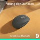 MOUSE LOGITECH M196 BLUETOOTH 1.000 DPI - GRAPHITE / WHITE