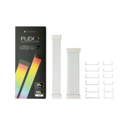 TECWARE FLEX SLEEVED EXTENSION WHITE ARGB 24 PIN MOTHERBOARD 8 PIN