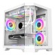 CASE NYK RUNE FC8 M-ATX GAMING CASE FREE 3F RGB - WHITE