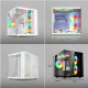 CASING KOMPUTER PC ENLIGHT Z8 BLACK - Micro ATX - INCLUDE 3 FAN