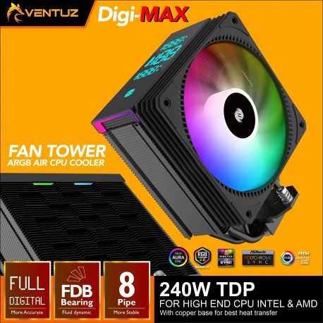 VENTUZ FAN TOWER DIGI MAX BIG SQUARE LCD