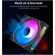 SEGOTEP NR12 ARGB PWM INFINITY MIRROR 1800RPM CASE FAN - BLACK/WHITE
