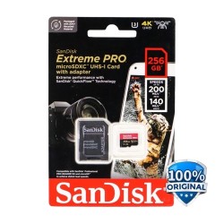 SDXC SANDISK 256GB EXTREME PRO 200MB/s ADAPTER