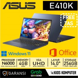 ASUS VIVOBOOK GO 14 E410KA N4500 4GB DDR4 EMMC 256 GB SSD 14 INCH FHD BACKLIT