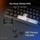 TECWARE SPECTRE 96 GASKET MOUNT KEYBOARD WITH LCD BROWN SWITCH FULL SIZE 3 IN 1 BT WIRELES USB C