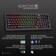 TECWARE SPECTRE 96 GASKET MOUNT KEYBOARD WITH LCD BROWN SWITCH FULL SIZE 3 IN 1 BT WIRELES USB C