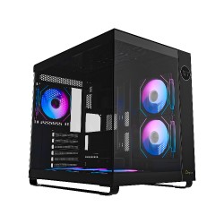 CASING KOMPUTER PC OCYPUS IOTA C70 BK ARGB ATX 6x FAN ARGB BLACK / WHITE