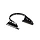 THERMALTAKE PCIE 4.0 DUAL 90 DEGREE RISER CABLE 400MM 90ADAPTER BLACK/WHITE
