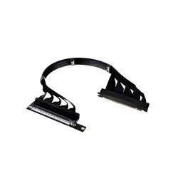 THERMALTAKE PCIE 4.0 DUAL 90 DEGREE RISER CABLE 400MM 90ADAPTER BLACK/WHITE
