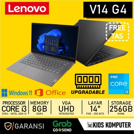 LENOVO V14 G4 IRU INTEL CORE I3 1315U MEMORY 8GB STORAGE 256GB SSD 14INCH FHD W11 + OHS (BAG)