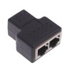 CONNECTOR RJ45 1 TO 2 PORT BARREL LAN