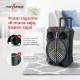 SPEAKER ADVANCE S-120 BLUETOOH MUSIC KARAOKE 12 INCH FREE 2 MIC