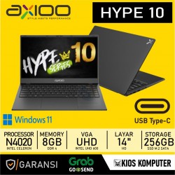 LAPTOP AXIOO HYPE 10 INTEL CELERON N4020 8GB DDR4 RAM 256GB SSD DOS 14 INCH HD