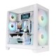 CASING PC THERMALTAKE CASE VIEW 390 AIR SNOW EDITION PANORAMIC TEMPERED GLASS MID TOWER