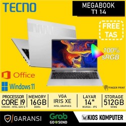 LAPTOP TECNO MEGABOOK T1 14 INTEL CORE I9 13900HK 16GB 512GB 14INCH W11 100% sRGB