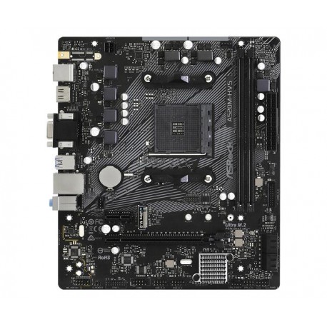 MOTHERBOARD ASROCK A520M HVS AM4 DDR4 USB 3.2 SATA3