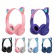 CAT EAR HEADSET P47M WIRELESS AUDIO STEREO SUPER BASS COLOR LIGHTS RGB
