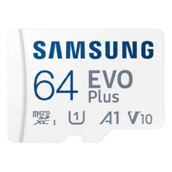 MICROSD SAMSUNG EVO PLUS 64GB UP TO 160 MB/S UHS SPEED CLASS 1