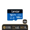 MICROSD LEXAR HIGH PEFORMANCE 633X INCLUDE CONVERTER SDXC UHS-1 A1 128GB