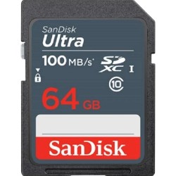 SDHC SANDISK ULTRA 64GB SPEED UP TO 100MB/S
