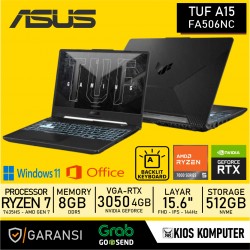 LAPTOP ASUS TUF A15 FA506NCR-R735B1T-HM RYZEN 7-7435HS 8GB DDR5 512GB NVMe G4 RTX 3050 4GB 15.6" FHD 144Hz Windows 11+OHS