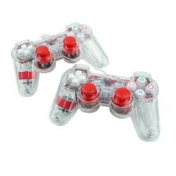 GAMEPAD STICK DOUBLE GETAR TRANSPARANT M-TECH