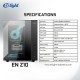CASING PANORAMIC ENLIGHT Z10 BLACK TEMPERED GLASS