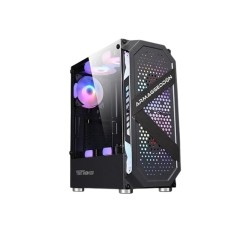 CASING PC ARMAGGEDDON TRITON PRO 200 M-ATX 4X FREE FAN ARGB BLACK