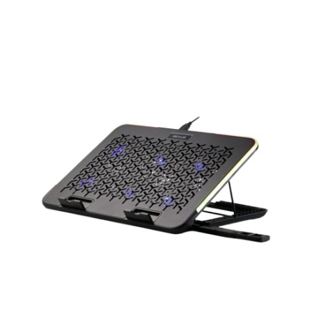 NOTEBOOK COOLER PAD REXUS GAMING BREEZE RGB 6 FAN B145 SILVER WITH PHONE HOLDER
