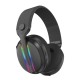HEADSET RYUNIX GOZE HX1 BLACK GAMING BLUETOOTH WIRELESS + WIRED 3 MODE RGB