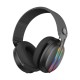 HEADSET RYUNIX GOZE HX1 BLACK GAMING BLUETOOTH WIRELESS + WIRED 3 MODE RGB