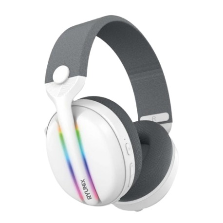 HEADSET RYUNIX GOZE HX1 BLACK GAMING BLUETOOTH WIRELESS + WIRED 3 MODE RGB