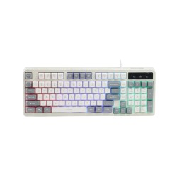 REXUS K98M WIRED RETRO CLASIC RGB LED FULLSIZE CREAM WHITE