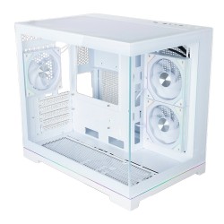 TECWARE VXN GLOW M TG MATX CASE WITH 3 x ARGB FANS - WHITE - TWCA-VXNGLOWM