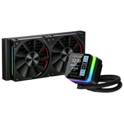 TECWARE NEON 240 IPS DISPLAY LIQUID COOLER WITH 2.73INCH HIGH RESOLUTION LCD SCREEN - BLACK