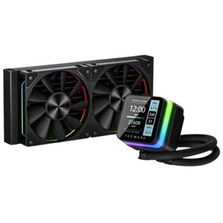 TECWARE NEON 240 IPS DISPLAY LIQUID COOLER WITH 2.73INCH HIGH RESOLUTION LCD SCREEN - BLACK