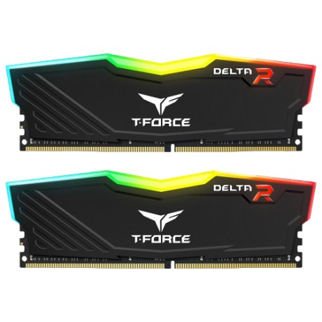 TEAM T-FORCE DELTA RGB 16GB ( 8GBX2 ) KIT DDR4 3600MHZ