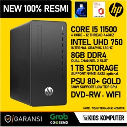 HP 280 PRO G8 MICROTOWER PC BUILT UP CORE I5 11500 8GB DDR4 256GBSSD+1TB HDD WINDOWS&nbsp;11&nbsp;ORIGINAL