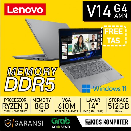 LENOVO V14 G4 AMN AMD RYZEN 3-7320U 8GB LPDDR5 512GB NVME 14 INCH FHD WINDOWS 11