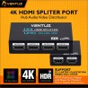 VENTUZ 1×4 PORT 3D 4K HDMI 1.4 SPLITER PORT HUB AUDIO VIDEO DISTRIBUTOR SUPPORT YUV & HDR
