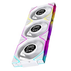 JUNGLE LEOPARD INTERSTELLAR V4 DIGITAL ARGB BLACK Infinity Infinite Mirror 120mm PWM BLOCK UNI Fan TRIPLE PACK