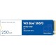 WD BLUE SN750 SSD M.2 2280 NVME GEN4 250GB UP TO 3300MBPS