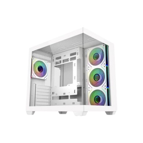 COOLER MASTER ELITE 681 BLACK ATX MID TOWER DUAL CHAMBER PC CASE / CASING (Pre Installed 4x 120mm ARGB Fan)