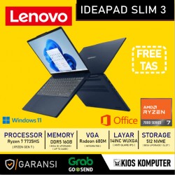 LENOVO IDEAPAD SLIM 3 83K6005MID RYZEN 7 7735HS 16GB DDR5 512GB NVME