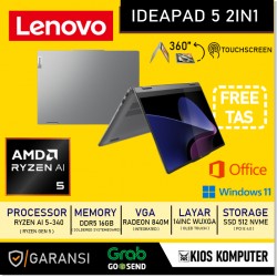 LENOVO IDEAPAD 5 2 IN 1 14AKP10 RYZEN AI 5-340 16GB LPDDR5X 512GB NVMe 14" WUXGA OLED TOUCH WINDOWS 11 OFFICE