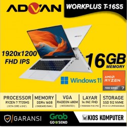 ADVAN WORKPLUS T-16S5 RYZEN 7 7735HS 16GB DDR4 512GB 14INCH